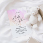 水カラフル色ベビーシャワー招待状 招待状