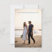 水カラフル色ホタテ日付保存 招待状 (裏面)