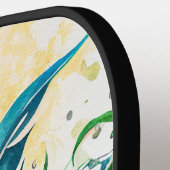 水カラフル色マルディグラスマスク ピックルボールラケット (左詳細)