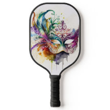 水カラフル色マルディグラスマスク