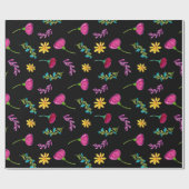 水カラフル色メキシカンフェスタ ラッピングペーパー (フラット)