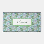 水カラフル色モンステラデリシ葉オーサ デスクマット (正面)