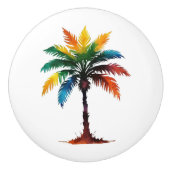 水カラフル色ヤシ セラミックノブ (正面)