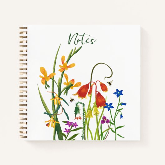 水カラフル色ヤナギ夏 ノートブック (正面)