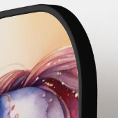 水カラフル色ユニコーン ピックルボールラケット (左詳細)