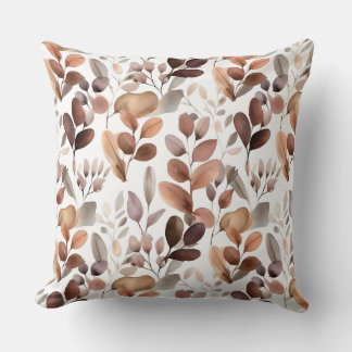 水カラフル色ユーカリ葉ボホ素朴ー クッション