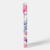 水カラフル色ユーカリ葉モノグラム Case-Mate iPhoneケース (裏面 / 左)