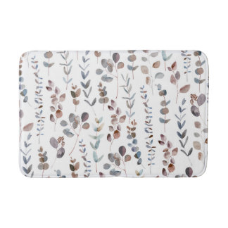 水カラフル色ユーカリ葉製品 バスマット