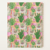 水カラフル色ラマ模様 プランナー手帳 (裏面)