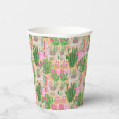 水カラフル色ラマ模様 紙コップ (右)