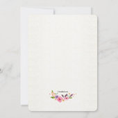 水カラフル色リース宗教招待状 招待状 (裏面)