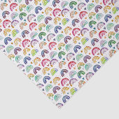 水カラフル色レインボーズハート&スターパターン 薄葉紙 (詳細)