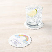 水カラフル色レインボーベビーシャワー ペーパーコースター (インサイチュ)