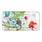 水カラフル色レッドポピー&春の花 Case-Mate iPhoneケース (裏面(横))