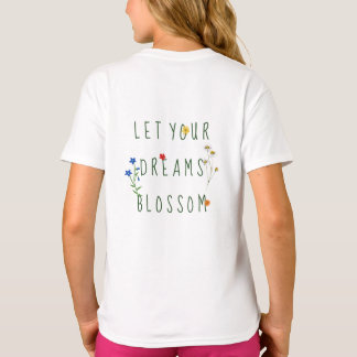 水カラフル色ワイルドフラワーサマー引用文 Tシャツ