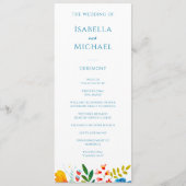 水カラフル色ワイルドフラワーフローラ結婚ズ プログラム (正面)