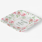 水カラフル色ワイルドフラワー結婚ズ ペーパープレート (傾斜あり)