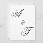 水カラフル色ワイルドフラワー結婚ズ 招待状 (裏面)