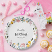 水カラフル色ワイルドフラワー草原 ペーパープレート (パーティー)