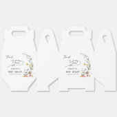 水カラフル色ワイルドフラワー赤ちゃんシャワー フェイバーボックス (見開き)