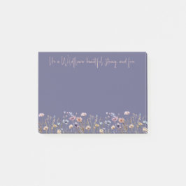 水カラフル色ワイルドフラワー ポストイット