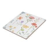 水カラフル色ワイルドフローラシームレスパターン タイル (側面)