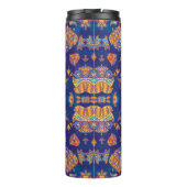 水カラフル色万華鏡のように千変万化するパターン曼荼羅東洋の タンブラー (裏面)