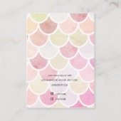 水カラフル色人魚の稼ぎホルダー 名刺 (裏面)