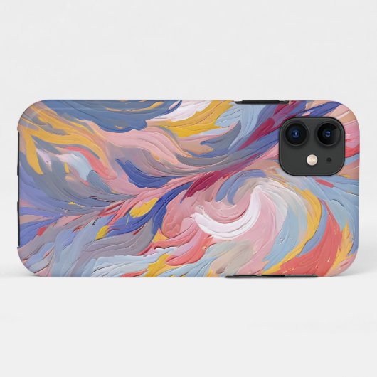 水カラフル色壁紙iPhone 11ケース Case-Mate iPhoneケース (裏面(横))