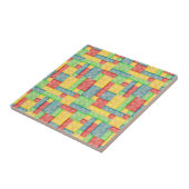 水カラフル色建物ブロック タイル (側面)