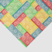 水カラフル色建物ブロック 薄葉紙 (詳細)