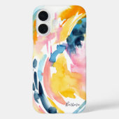 水カラフル色抽象芸術アーカスタムト電話 Case-Mate iPhoneケース (裏面)