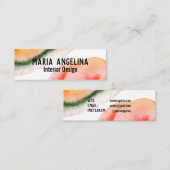 水カラフル色抽象芸術アート数々のスワーカラー スキニー名刺 (正面/裏面)