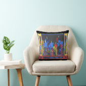 水カラフル色抽象芸術パターン装飾用クッション クッション (椅子)