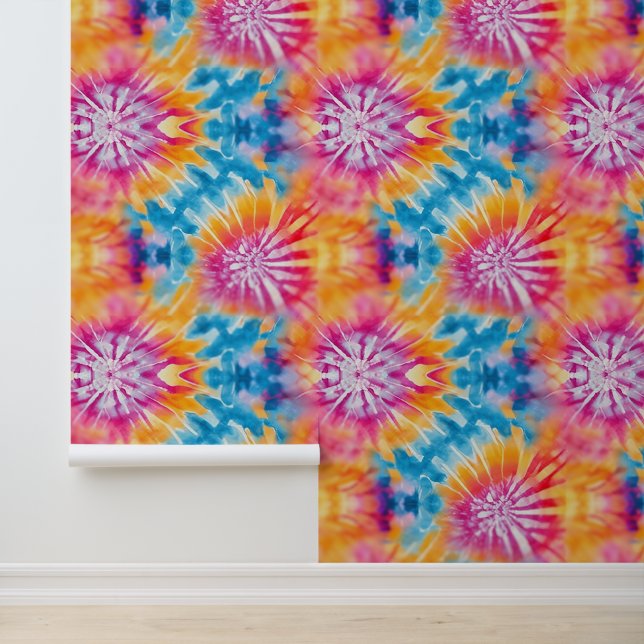 水カラフル色抽象芸術絞り染めパターン 壁紙 (アプリケーション)