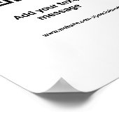 水カラフル色抽象芸術追加ネーム文字 ポスター (角)