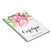 水カラフル色春フローラポカスタムイ ノートブック (右側)
