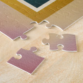 水カラフル色春枝と花 ジグソーパズル (側面)