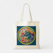 水カラフル色春枝と花 トートバッグ (裏面)