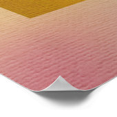 水カラフル色春枝と花 ポスター (角)