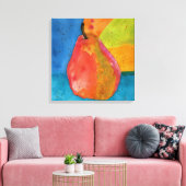 水カラフル色梨の絵を描キャンバスプリント キャンバスプリント (インサイチュ (リビング))