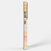 水カラフル色波モノグラムホワイトハート SAMSUNG GALAXYケース (右側面)