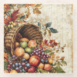 水カラフル色秋紅斑症 ガラスコースター