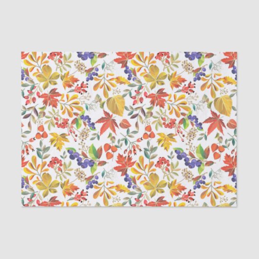 水カラフル色秋 薄葉紙 (正面)