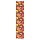 水カラフル色紅葉 ショートテーブルランナー (正面)