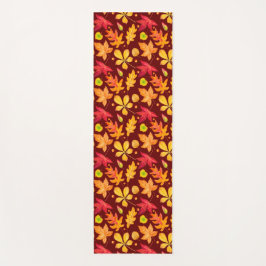 水カラフル色紅葉 ヨガマット