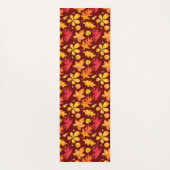 水カラフル色紅葉 ヨガマット (裏面)