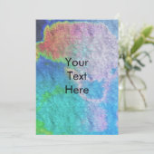 水カラフル色絞り染めカ空白のード シーズンカード (スタンド正面)