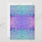 水カラフル色絞り染めカ空白のード シーズンカード (裏面)