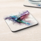 水カラフル色蜂すずめ コースター (左側)